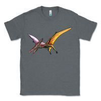 Charcoal Heather dinosaur pterodactyl Classic Tee - Artiststas