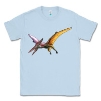 Dusty Blue dinosaur pterodactyl Classic Tee - Artiststas