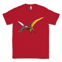 Red dinosaur pterodactyl Classic Tee - Artiststas