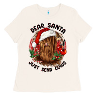 Bone dear santa just send cows Ladies Tee - CowGirlArtShop