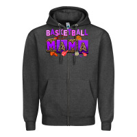 Charcoal Heather basketball mama Zipper Hoodie - AdoDesignShop