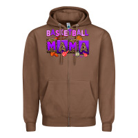 Chestnut basketball mama Zipper Hoodie - AdoDesignShop