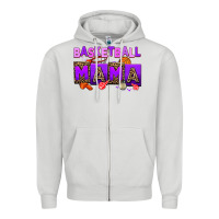 Dove Grey basketball mama Zipper Hoodie - AdoDesignShop