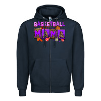 Navy basketball mama Zipper Hoodie - AdoDesignShop