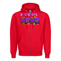 Red basketball mama Zipper Hoodie - AdoDesignShop