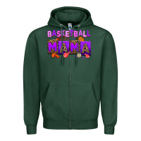 Sports Green basketball mama Zipper Hoodie - AdoDesignShop