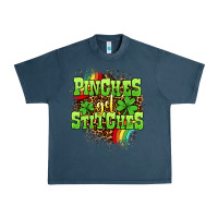 Midnight Navy St. Patrick's Day Pinches get stitches Urban Heavy Tee - OliviaCreatesArt
