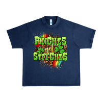 Navy St. Patrick's Day Pinches get stitches Urban Heavy Tee - OliviaCreatesArt