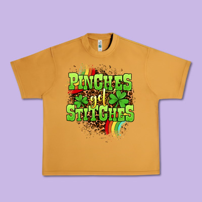 St. Patrick's Day Pinches Get Stitches Urban Heavy Tee Designed By Oliviacreatesart