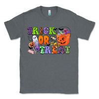 Charcoal Heather trick or treat Classic Tee - CowGirlArtShop