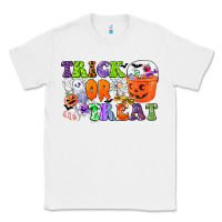 White trick or treat Classic Tee - CowGirlArtShop
