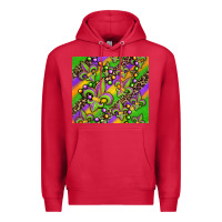 Cardinal mardi gras carnival fleur de lis Premium Hoodie - Jasminsmagicworld