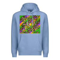 Colony Blue mardi gras carnival fleur de lis Premium Hoodie - Jasminsmagicworld