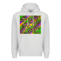 Dove Grey mardi gras carnival fleur de lis Premium Hoodie - Jasminsmagicworld