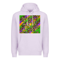 Lilac mardi gras carnival fleur de lis Premium Hoodie - Jasminsmagicworld