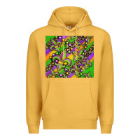 Mustard mardi gras carnival fleur de lis Premium Hoodie - Jasminsmagicworld