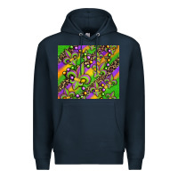 Navy mardi gras carnival fleur de lis Premium Hoodie - Jasminsmagicworld