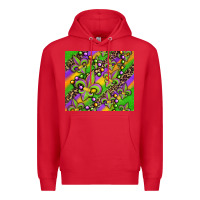 Red mardi gras carnival fleur de lis Premium Hoodie - Jasminsmagicworld