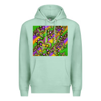 Seafoam mardi gras carnival fleur de lis Premium Hoodie - Jasminsmagicworld