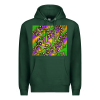 Sports Green mardi gras carnival fleur de lis Premium Hoodie - Jasminsmagicworld