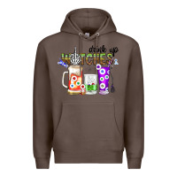 Coffee Drink Up Witches Premium Hoodie - CowhideDigitalArt