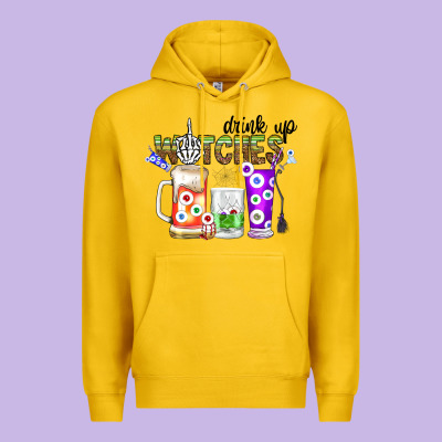 Drink Up Witches Premium Hoodie Designed By Cowhidedigitalart