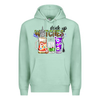 Seafoam Drink Up Witches Premium Hoodie - CowhideDigitalArt
