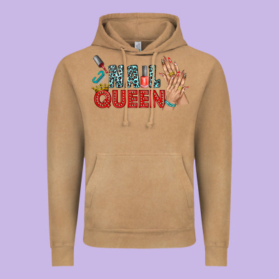 Nail Queen Bbs Vintage Hoodie Designed By Bundleandbundleshop