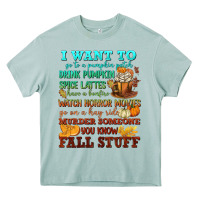 Arona I want to Fall stuff Heavy Core Tee - NancyCooperArtShop