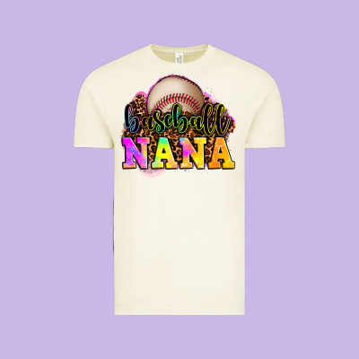 Baseball Nana Vintage Tee Designed By Oliviacreatesart