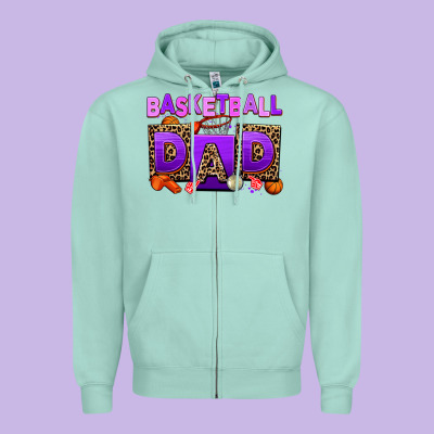 Basketball Zipper Hoodie Designed By Adodesignshop