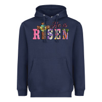Navy easter he ıs risen Heavyweight Hoodie - AdoDesignShop