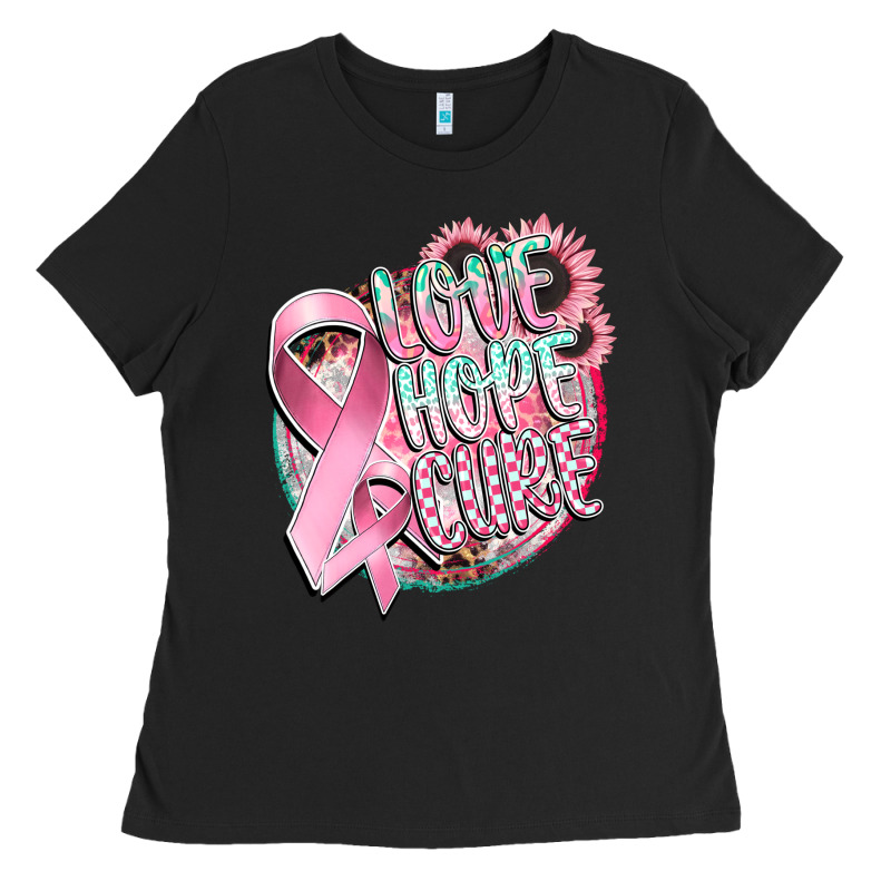 Love Hope Cure Ladies Tee by CowGirlArtShop | Teevron