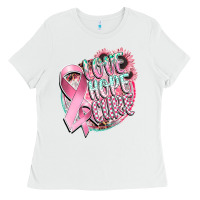 White love hope cure Ladies Tee - CowGirlArtShop