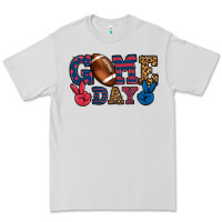 Dove Grey Game day red and blue Premium Tee - HowdyJamesFarm