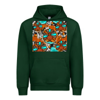 Forest Green turkey Urban Hoodie - JahusDesignShop