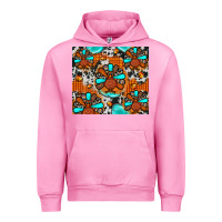 Fuchsia Pink turkey Urban Hoodie - JahusDesignShop