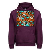 Mauve Wine turkey Urban Hoodie - JahusDesignShop