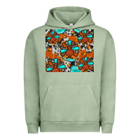 Pigment Oil Green turkey Urban Hoodie - JahusDesignShop