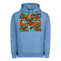 Pigment Pebble Blue turkey Urban Hoodie - JahusDesignShop