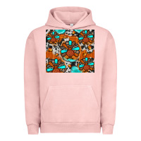 Pigment Salmon turkey Urban Hoodie - JahusDesignShop