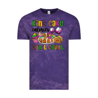 Cloud Purple king cake calories don't count mardi gras Vintage Tee - OliviaCreatesArt