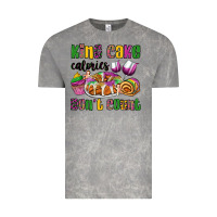 Cloud Rock king cake calories don't count mardi gras Vintage Tee - OliviaCreatesArt