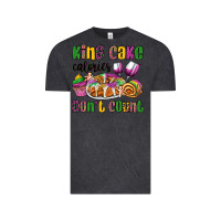 Vintage Black king cake calories don't count mardi gras Vintage Tee - OliviaCreatesArt