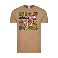 King Cake Calories Don't Count Mardi Gras Vintage Tee | Teevron