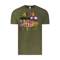 Vintage Olive king cake calories don't count mardi gras Vintage Tee - OliviaCreatesArt
