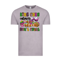 Vintage Zinc king cake calories don't count mardi gras Vintage Tee - OliviaCreatesArt