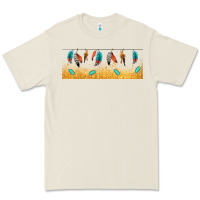 Bone native American feathers Premium Tee - TumblerDesignByShophia