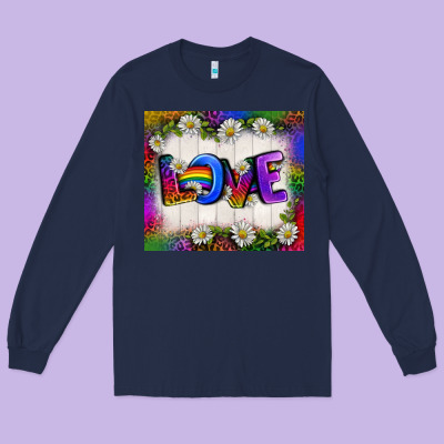 Western Love Lgbtq Tumbler Long Sleeve Tee Designed By Bundleandbundleshop
