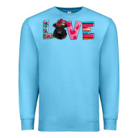 Ocean Blue belted galloway Premium Sweatshirt - AdoDesignShop